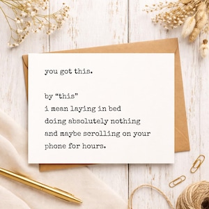 Get Well Soon Card, Scrolling on Phone Joke, Sick Humor Recovery Card