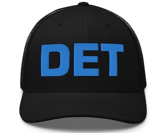 Detroit "DET" Trucker Hat: Lions, Motor City Pride