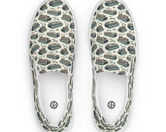 Pontoon Print Slip-on Canvas Shoes