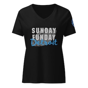 Women’s Detroit Lions Sunday Funday Relaxed V-neck T-shirt
