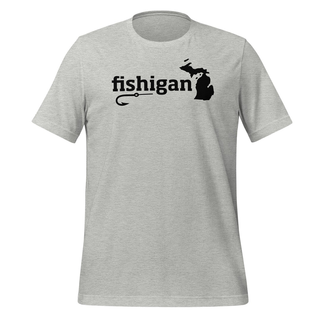 Fishigan T-shirt: Funny Michigan Fishing Tee - Etsy