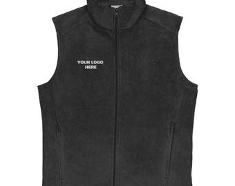 Custom Embroidered Columbia Fleece Vest: Personalized Corporate Apparel (front and back)