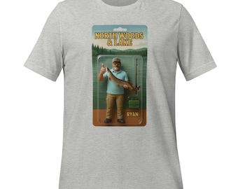 Custom Dad Action Figure T-Shirt: Personalized Cartoon Photo Gift