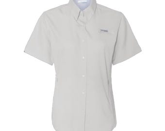 Womens Custom Embroidered Shirt | Columbia Tamiami II | Branded Outdoor Logo Top | Fishing, Golf, Team and Corporate Apparel