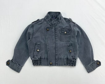 Kids Vintage Light Black Denim Jacket 2T