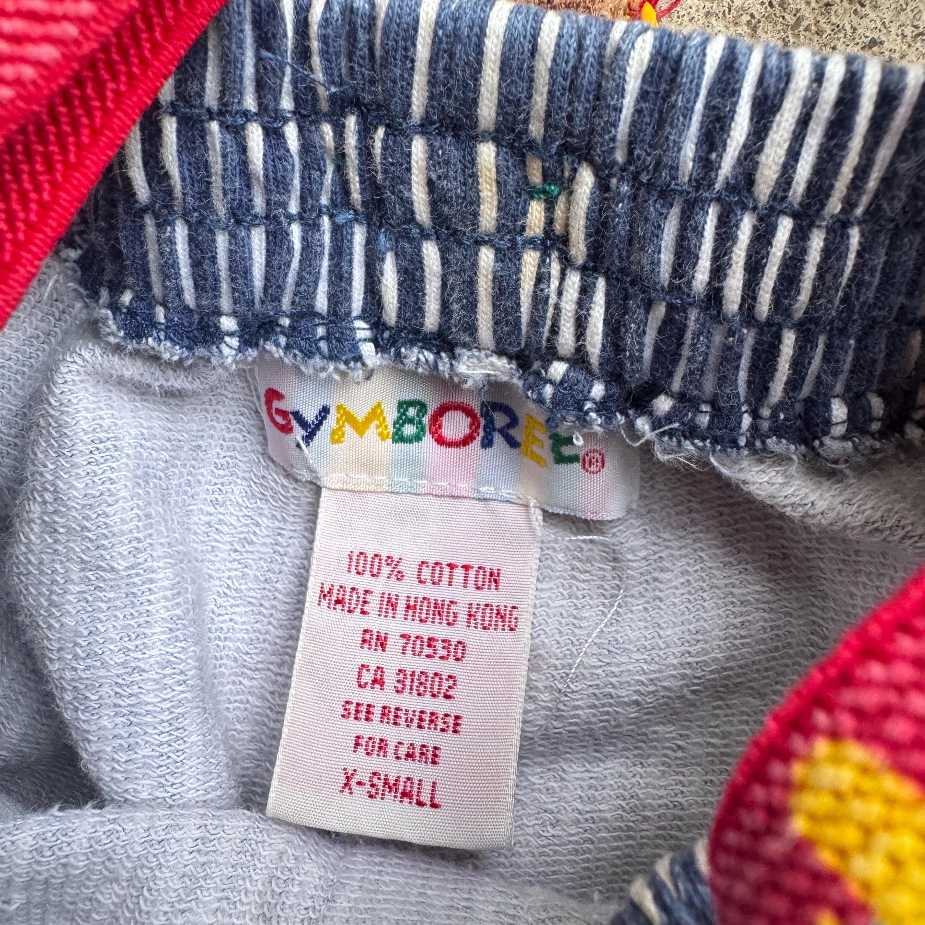 90s Kids Baby Vintage Gymboree Stripe Short With Plane Suspenders