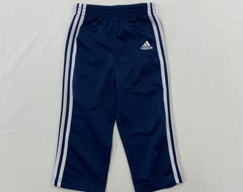 Adidas marineblauwe rechte jersey trainingsbroek voor kinderen 12m 18m 24m 100% polyester