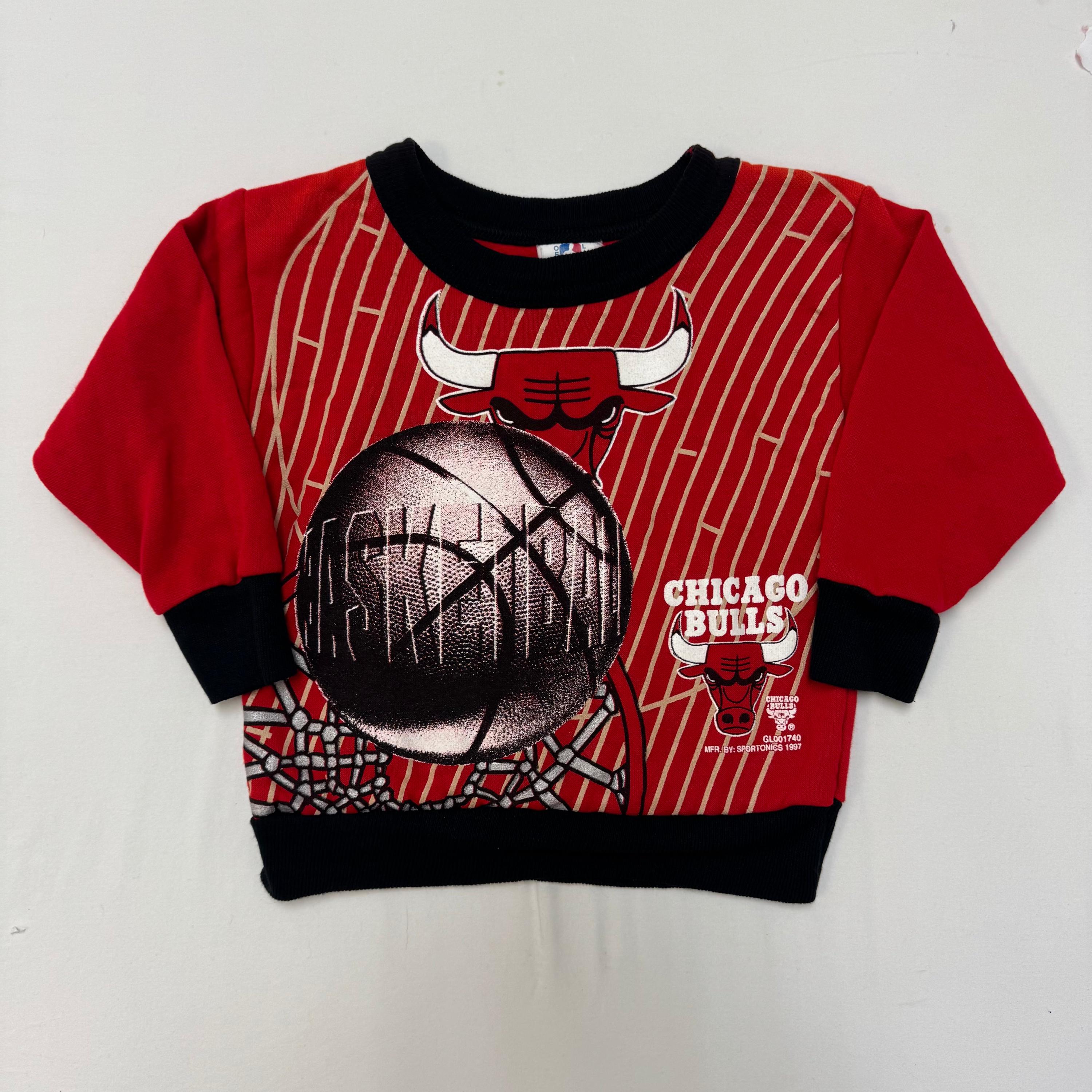 ヴィンテージ 90年代 シカゴ・ブルズ スウェットシャツ、幼児用 NBA 