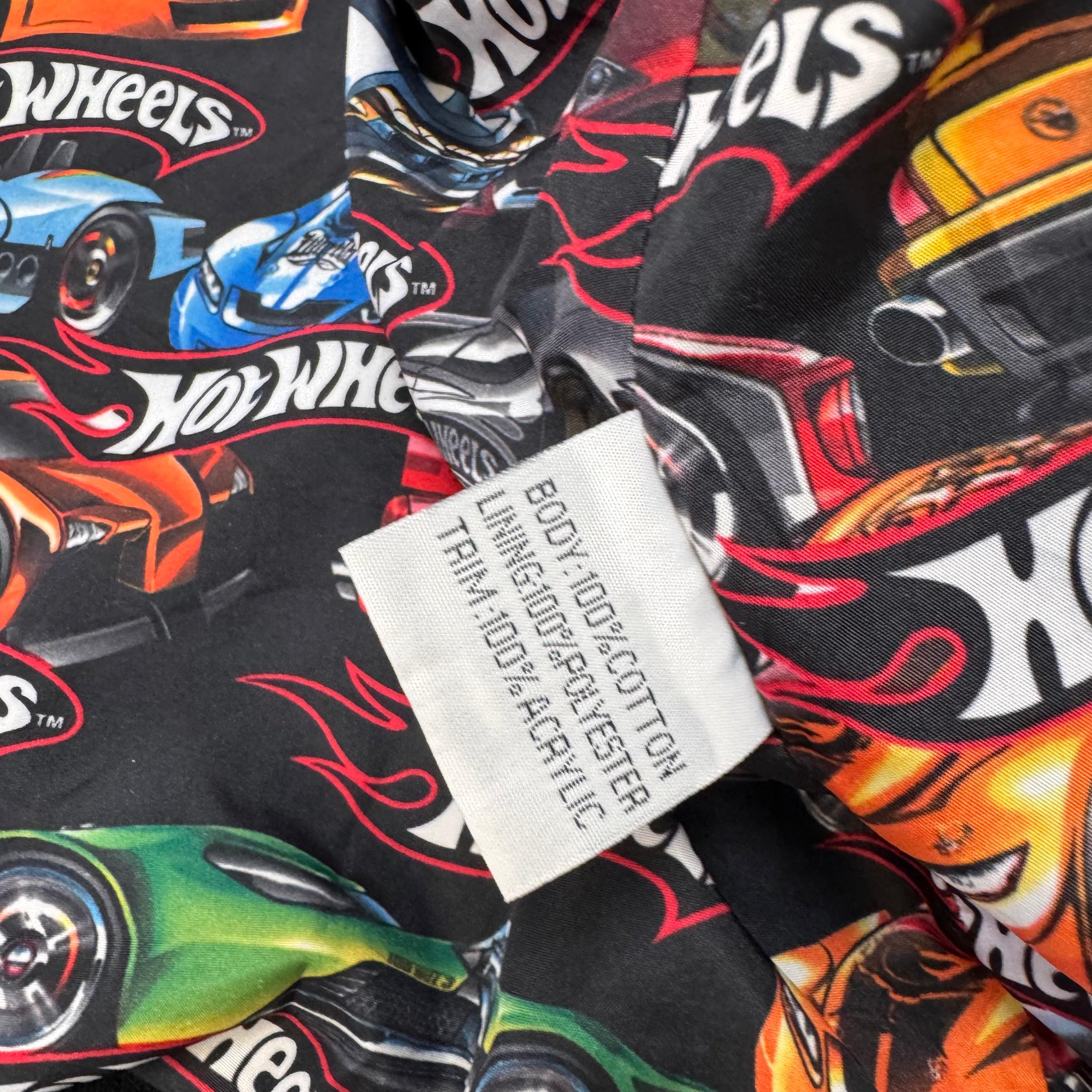 Hot Wheels Zip-Up Varsity Bomber Jacket For Kids – Sizes 3T To 10-12, With Racing Car Designs