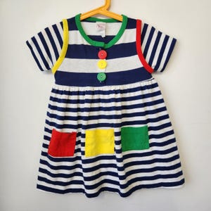buster brown dress Vintage Buster Brown Girl's Yellow & Plaid Flower Detail Dress Size 7
