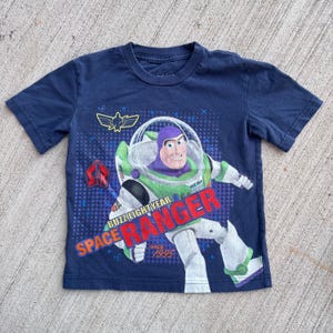 Kids Toddler Buzz Lightyear Navy Short Sleeve T-Shirt 7 Y