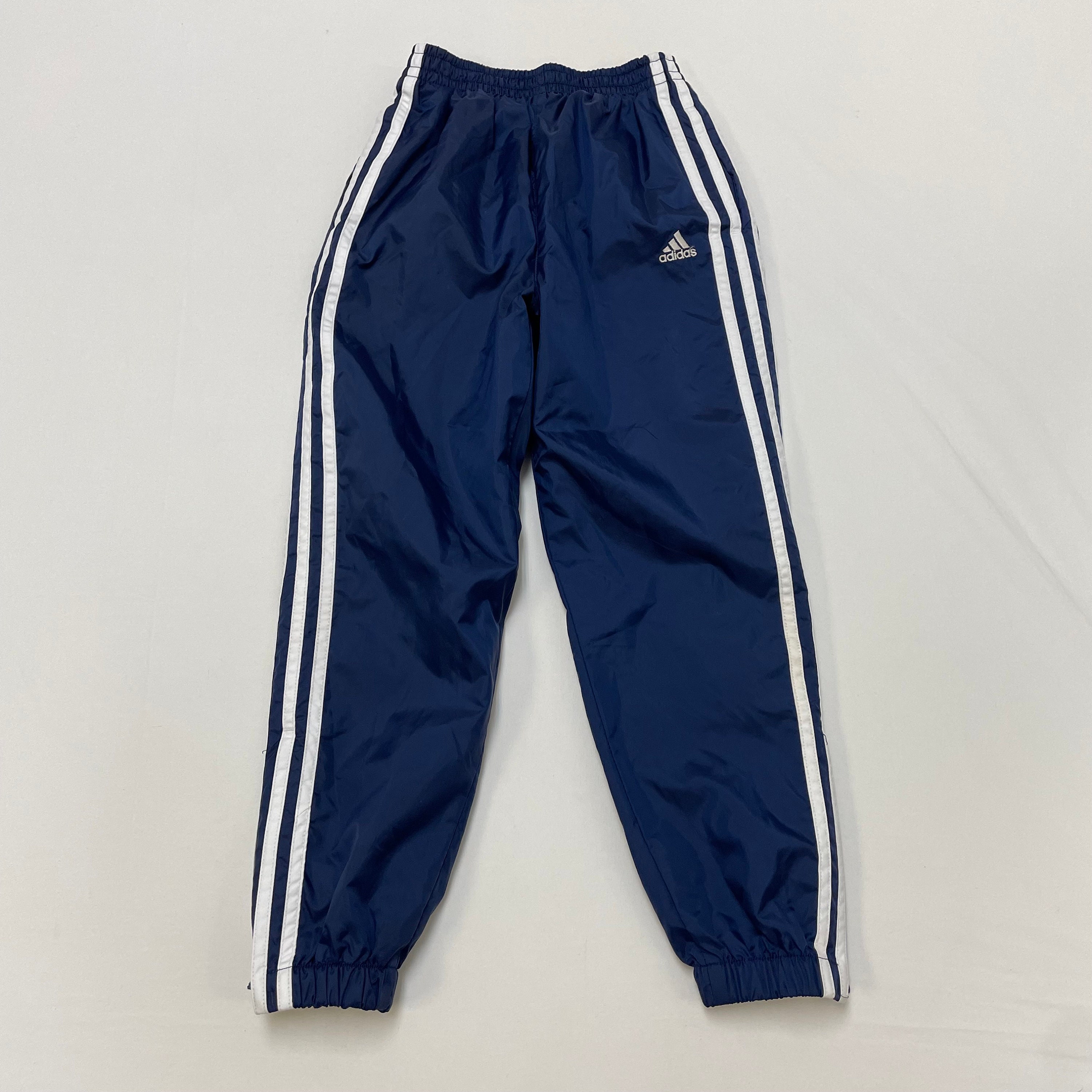 Vintage 90s Navy Adidas Tracksuit Bottoms - X-Large Cotton – Domno Vintage