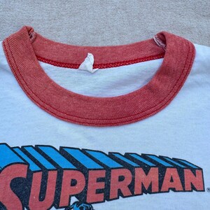 80s Kids Toddler Vintage Ringer Superman Special 50Th Birthday Design Short Sleeve White T-Shirt 3Y 4Y 5Y