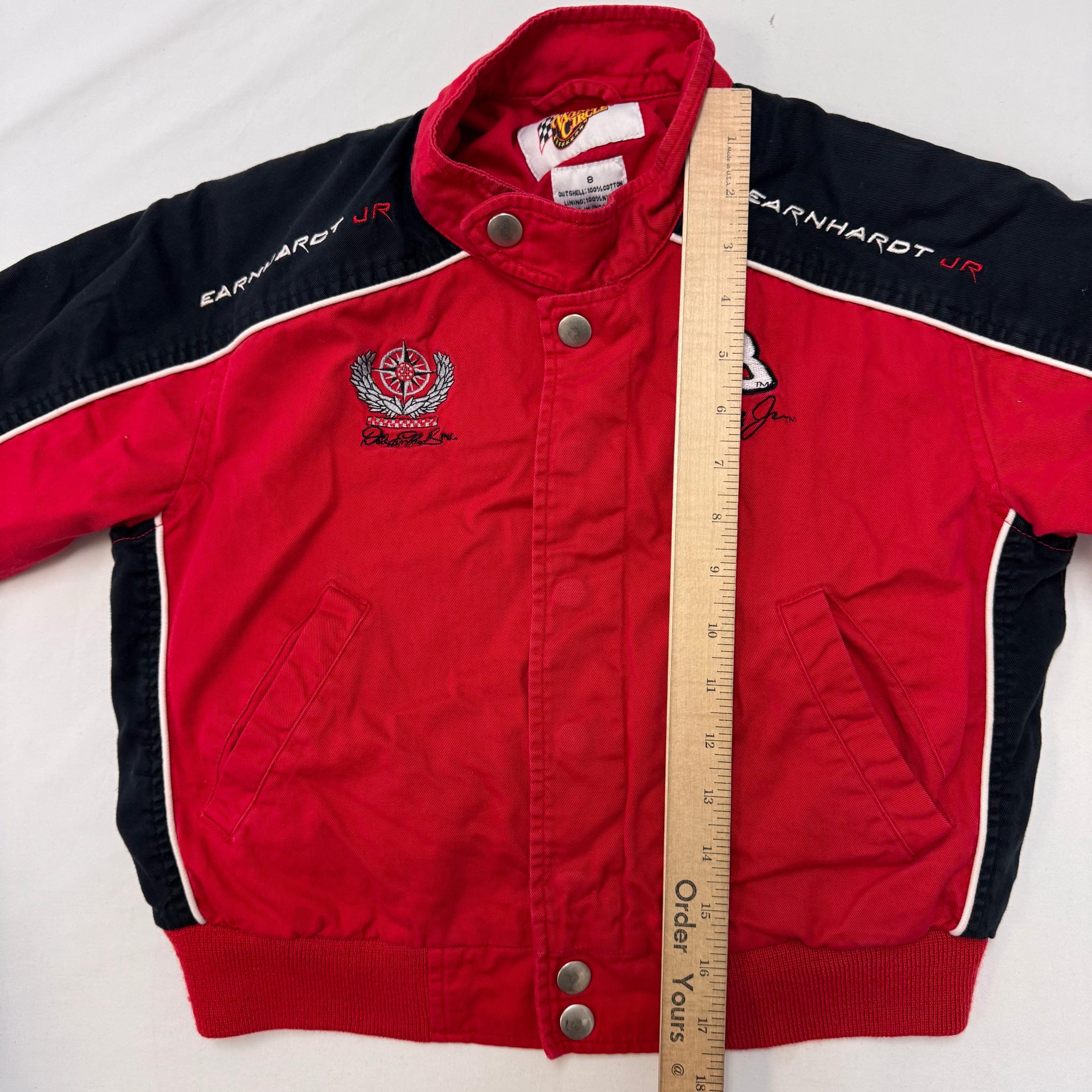 Kids NASCAR Red Dale Earnhardt Jr Winner Circle Snap Jacket 8Y - Etsy
