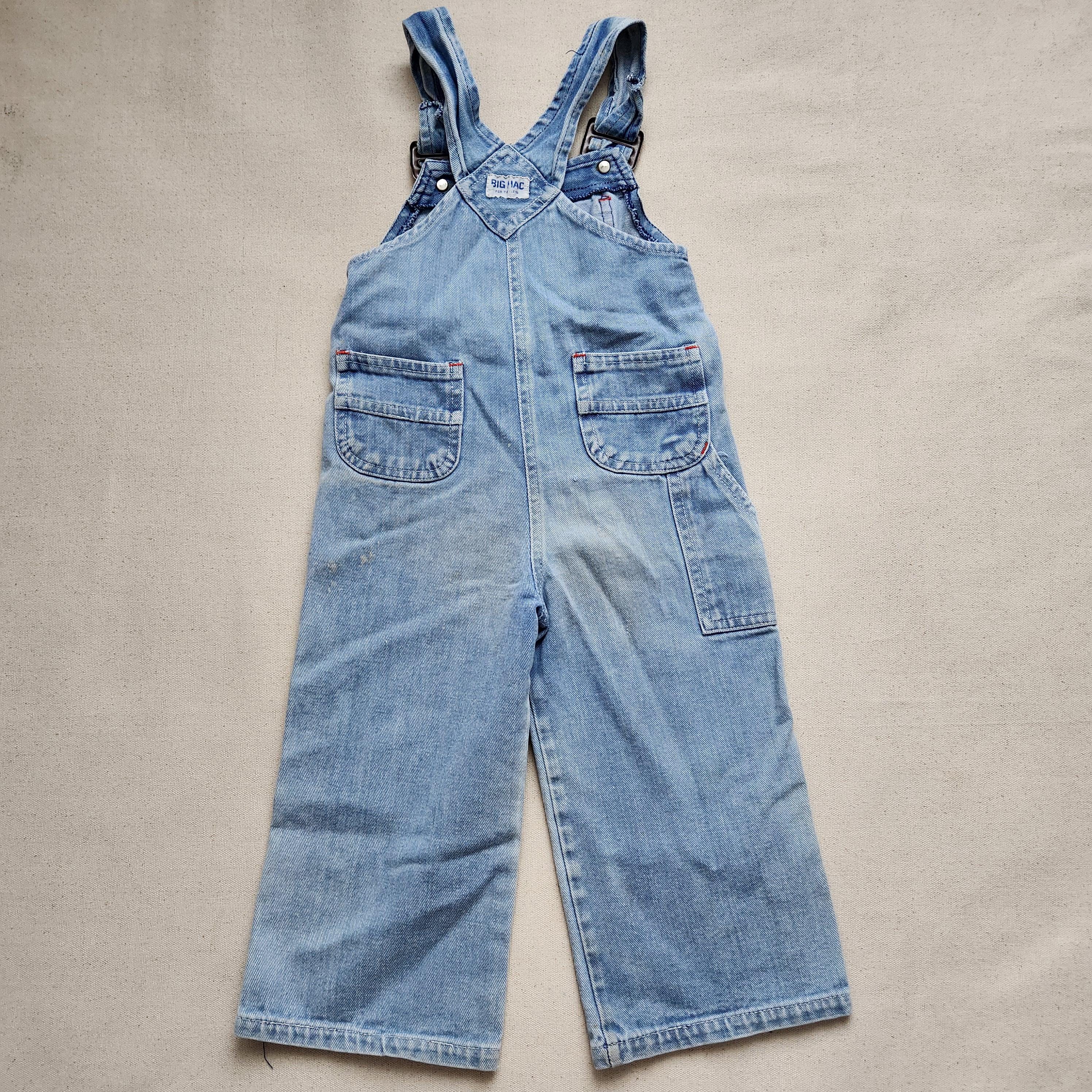 Vintage 70s Jcpenney Big Mac Denim Overalls Toddler Fits 2-3T