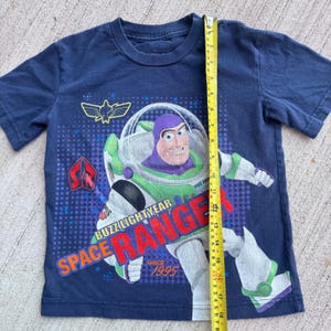 Kids Toddler Buzz Lightyear Navy Short Sleeve T-Shirt 7 Y