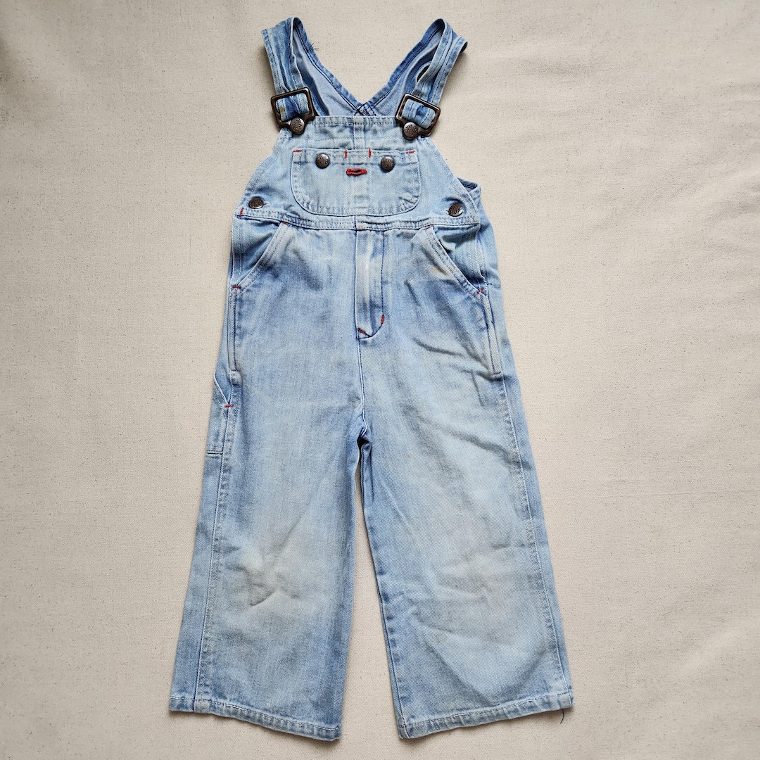 Vintage 70s Jcpenney Big Mac Denim Overalls Toddler Fits 2-3T