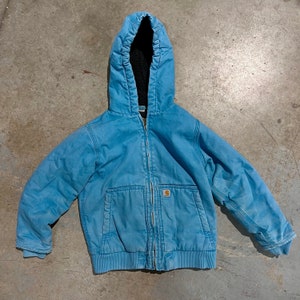 Vintage Carhartt Kids Active Jacket Blue Size S(7/8)