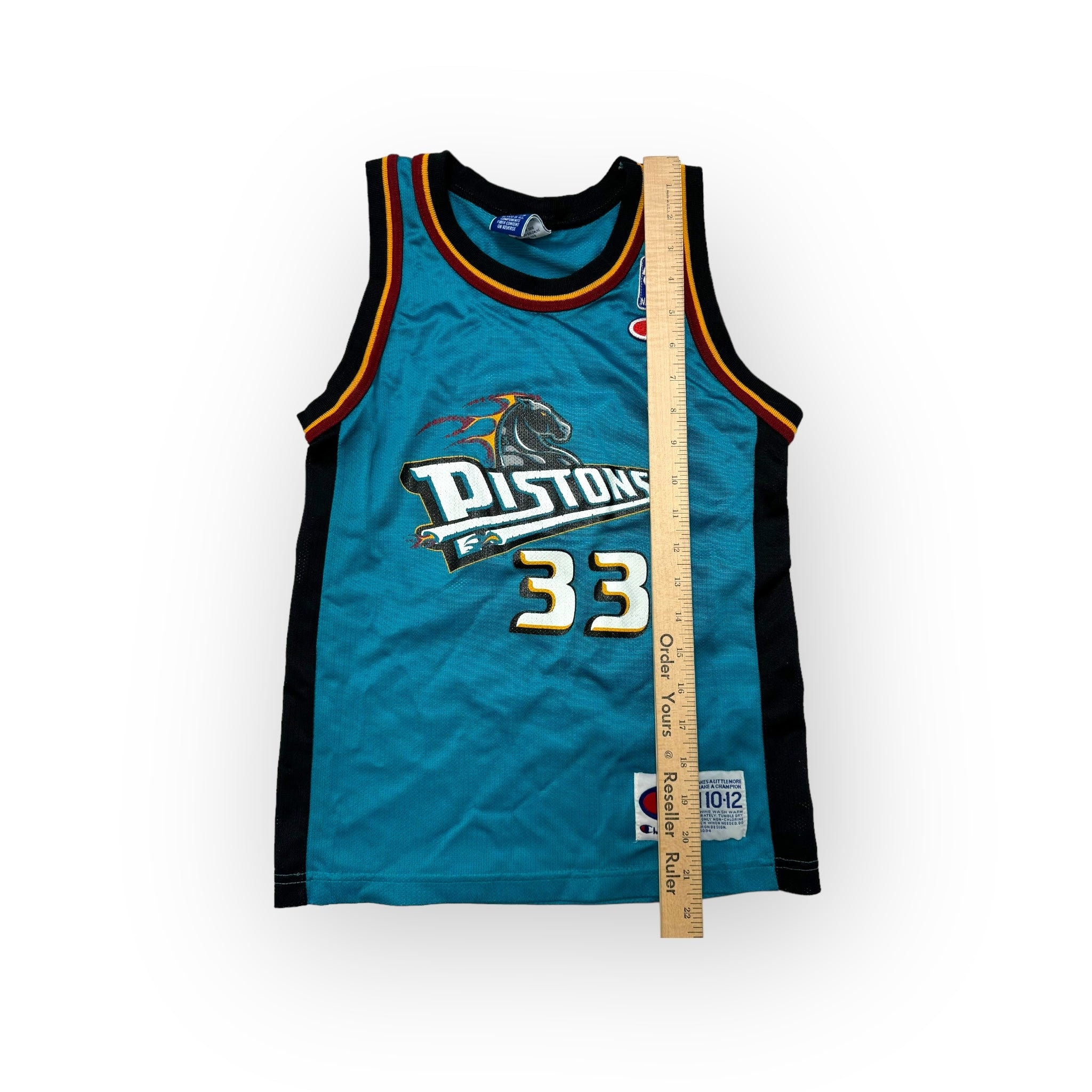 Champion - Champion Pistons 90sユニフォームHILL 33 サイズ36 Vintage CHAMPION Grant Hill #33 Detroit Pistons ROOKIE NBA