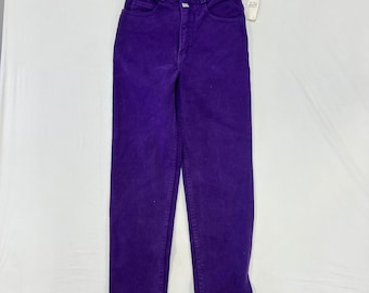90s Kids Vintage Brand New With Tag  Guess  Purple Pants 12YR