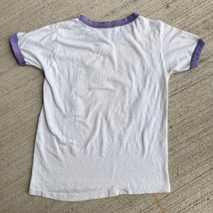70s Kids Vintage Sparkly RIBET Frog Print Rangler T-Shirt M 7Y 8Y 9Y Baby Tee Made In USA
