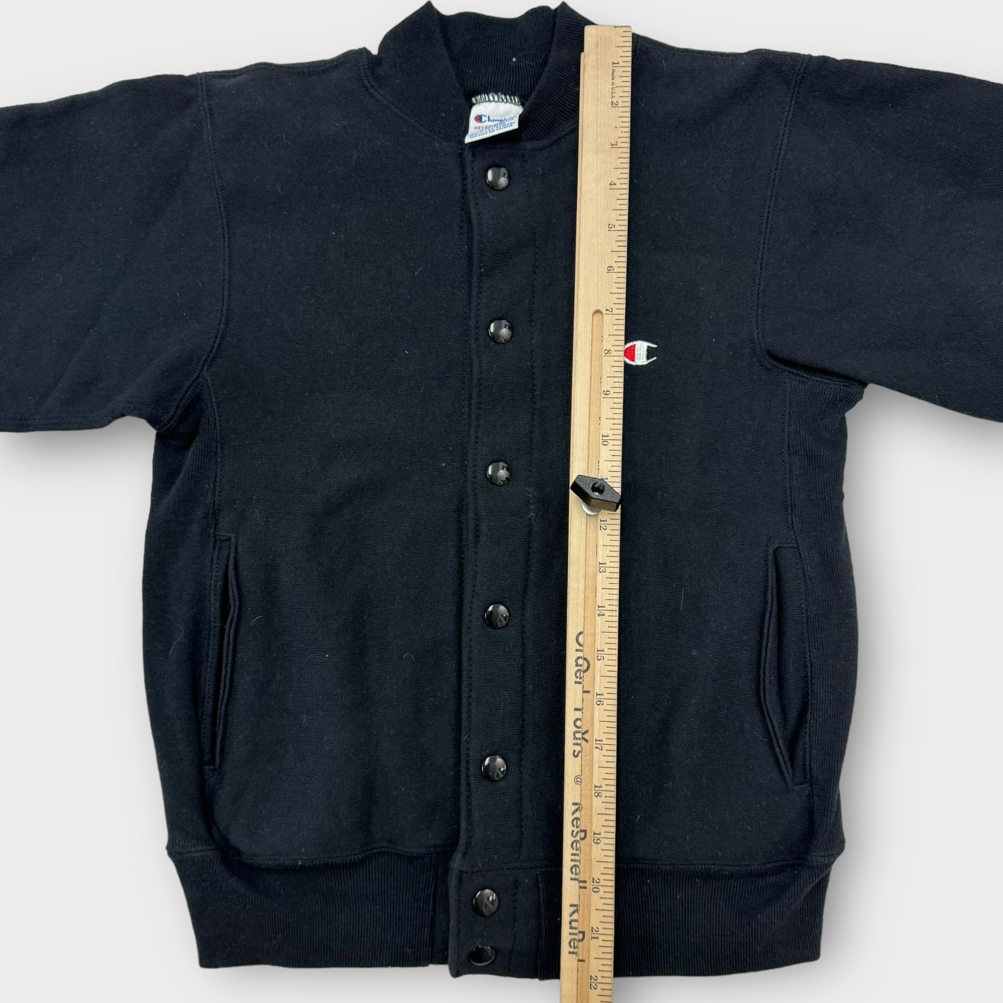 Deadstock NWT 90s Champion Kids Reverse Weave Black Snap Deadstock NWT 90s Champion Kids Reverse Weave Black Snap
