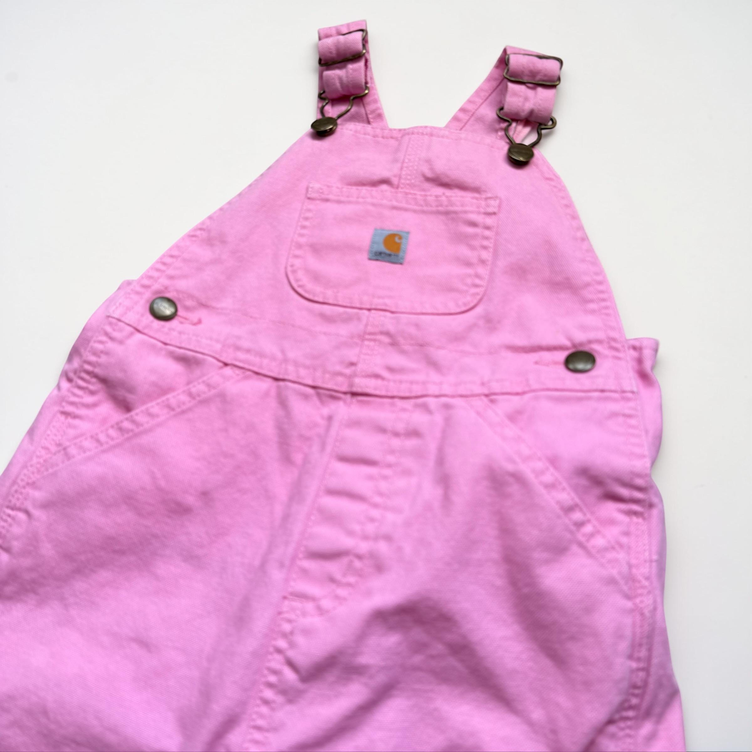 カーハート ピンク裏地付きオーバーオール 幼児用 3～4Tサイズ 冬用