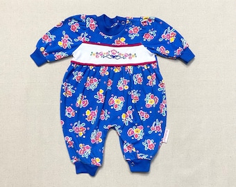 80s 90s Kids Baby Vintage Long Sleeve Buster Brown Muliticolor Cow