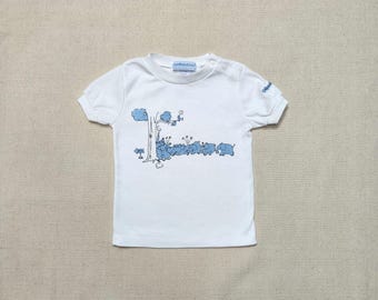 Vintage Oshkosh Bgosh Baby Tshirt: 90s Elephants Print, 18m