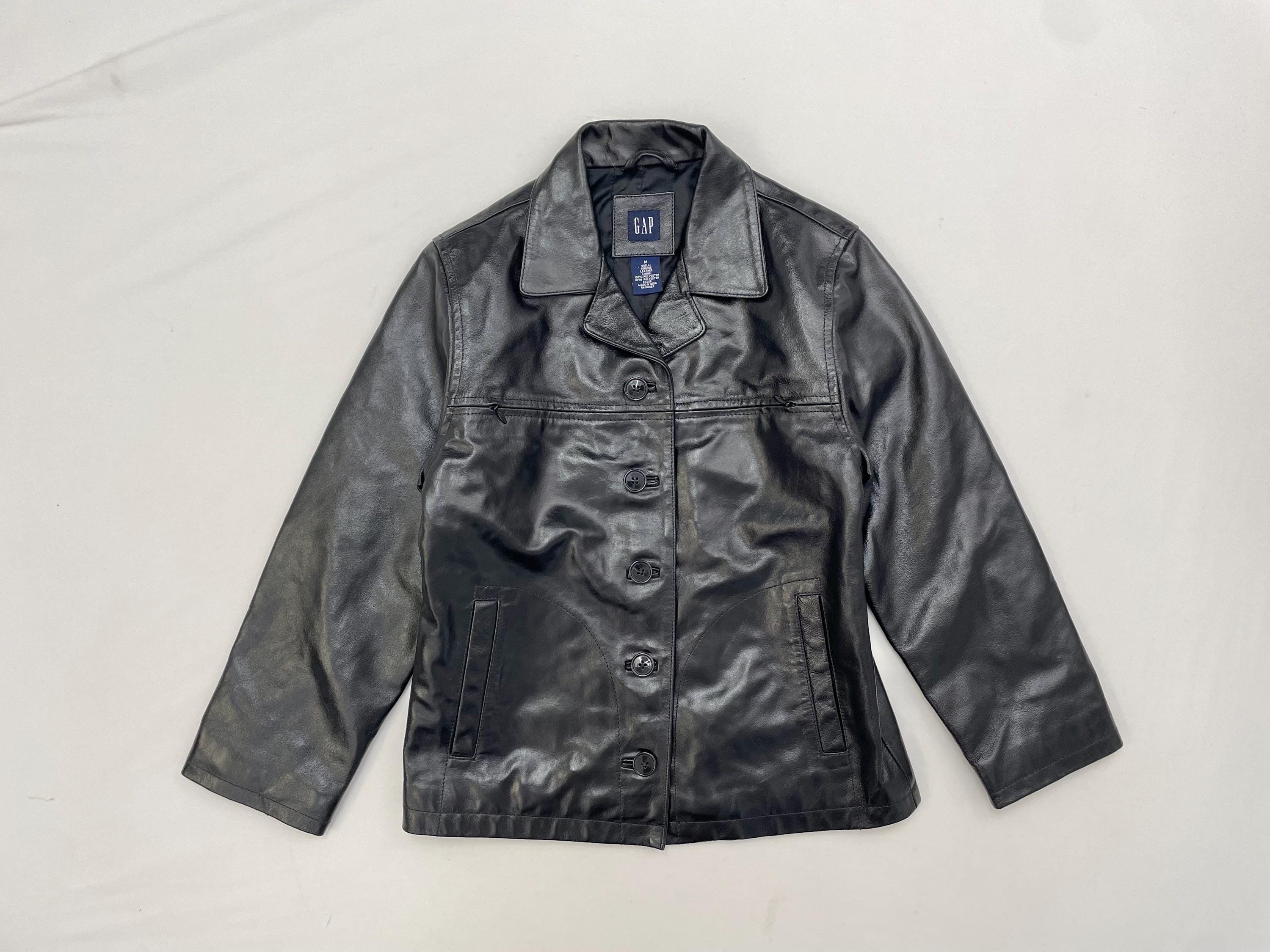 90s Gap Leather - Etsy Canada