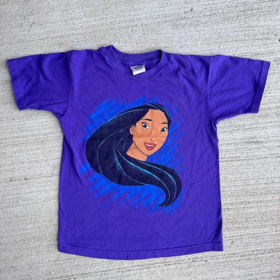 Vintage 90s Disney Pocahontas T-shirt, Kids Size L - Etsy