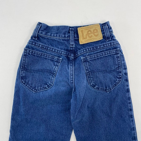 Jeans en denim vintage Lee Tapered 8 Slim pour enfants des années 90