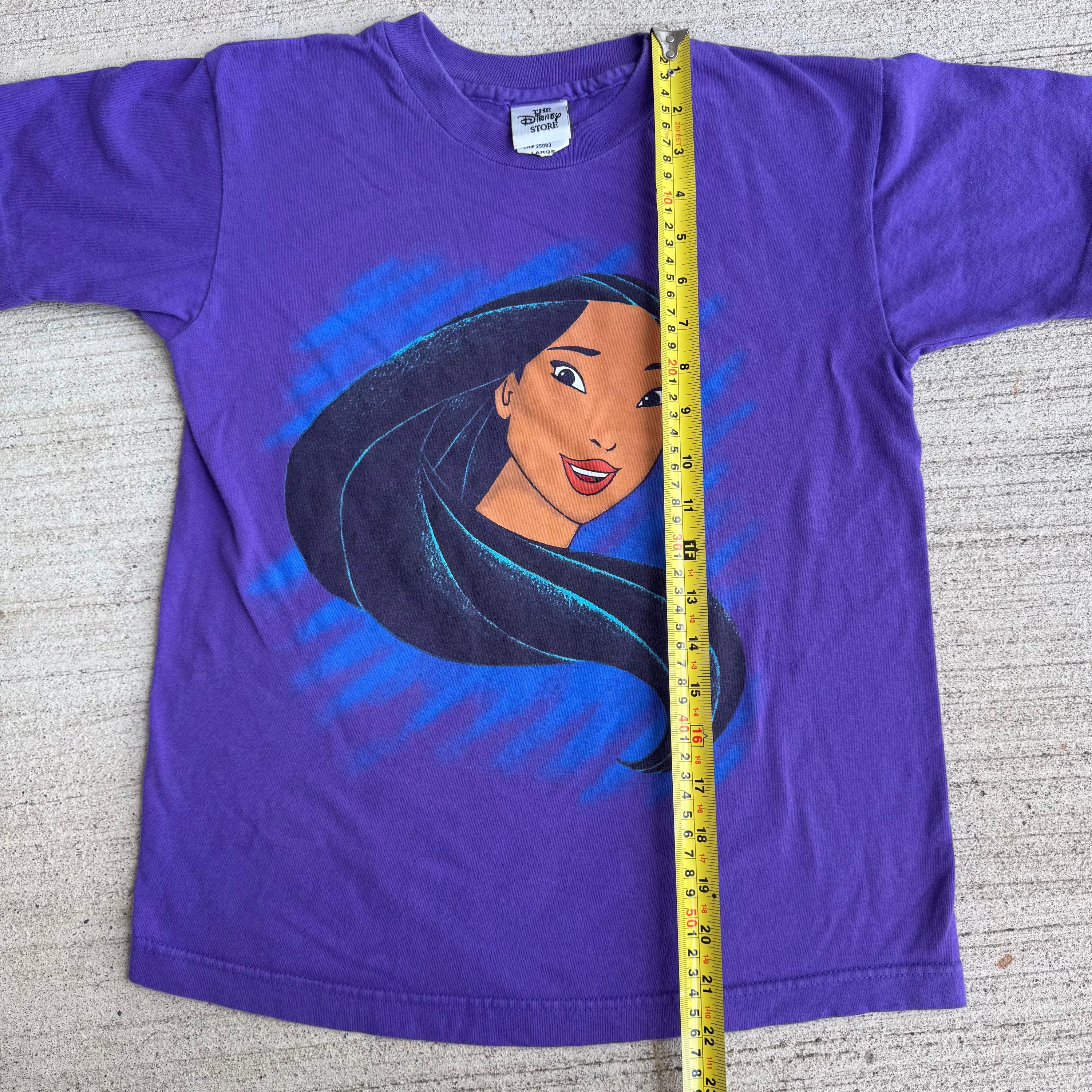 Vintage 90s Disney Pocahontas T-shirt, Kids Size L - Etsy