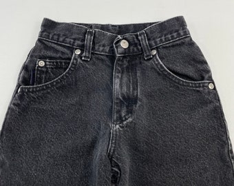 Jean vintage Lee noir 8 slim pour enfants des années 90