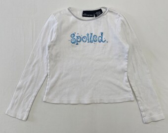 Camiseta de manga larga Y2K Youth No Boundaries &quot;Spoiled&quot; para bebé 10/12