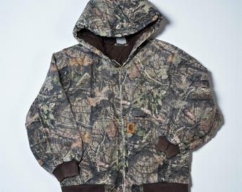 Vintage Carhartt Camo Active Jacket, Kids Size M (10-12Y)