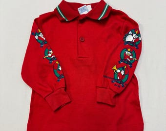 Camicia a maniche lunghe vintage Oshkosh B'Gosh Holiday (18 m)
