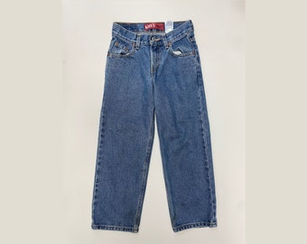 Kids Youth Vintage Levi’s 550 Relaxed Fit Made in Mexico Straight Denim Jeans Size 9 Regular