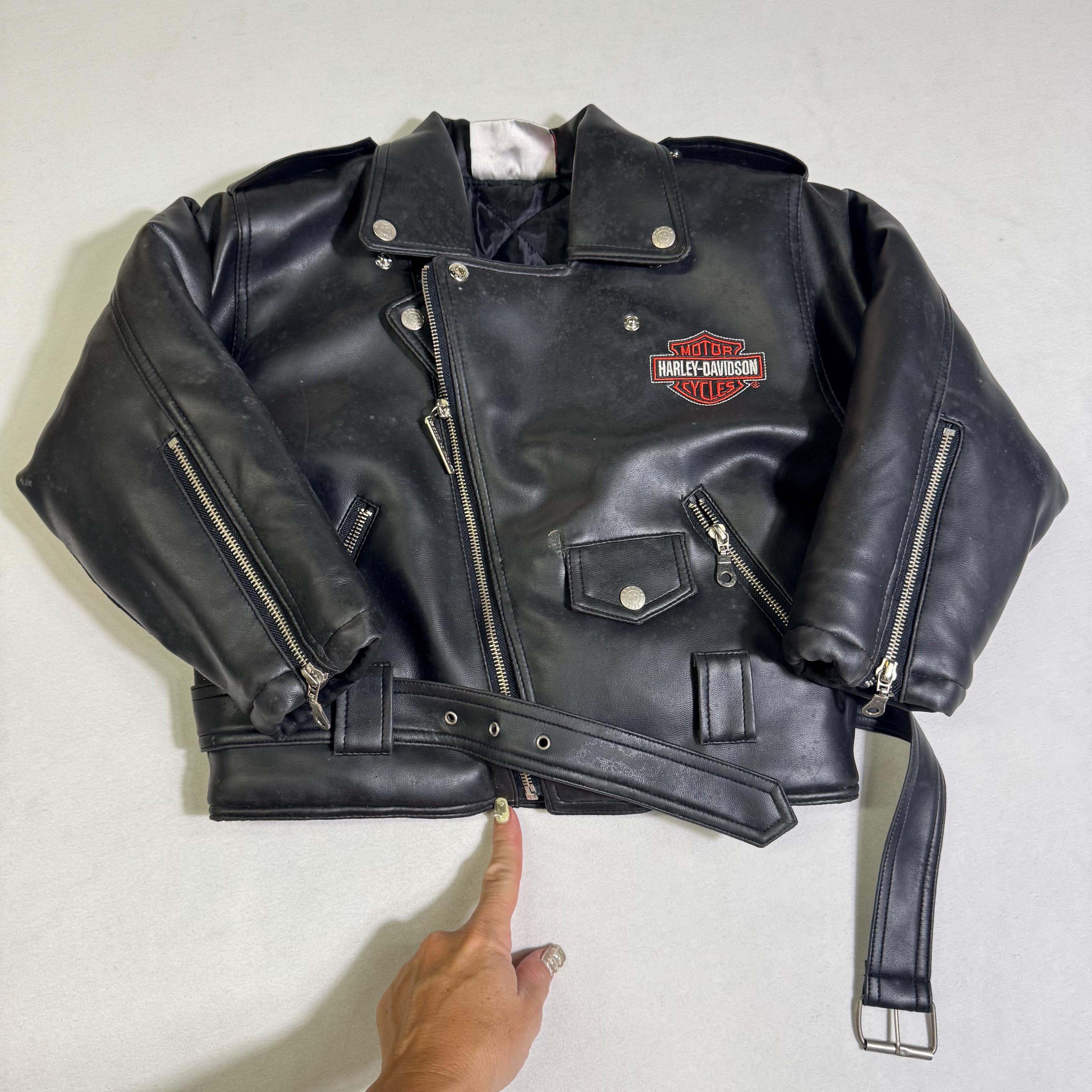 Black and Orange Harley Davidson Jacket - Etsy Canada