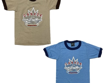 90er Jahre Vintage Niagara Falls Kanada Souvenir T-Shirt für Kinder