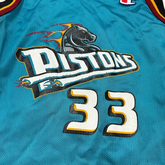 Champion - Champion Pistons 90sユニフォームHILL 33 サイズ36 Size 36. #33 Hill Piston 90s Vintage NBA Jersey Made in USA