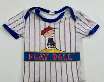 Snoopy honkbal baby-T-shirt voor kinderen 18 minuten