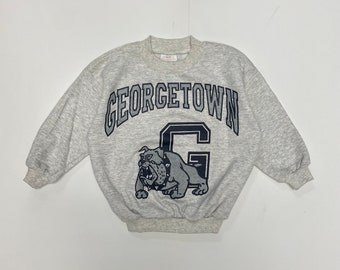 Enfants vintage des années 90 Deadstock Bull Dog Georgetown souvenir Sweatshirt 3/4 ans