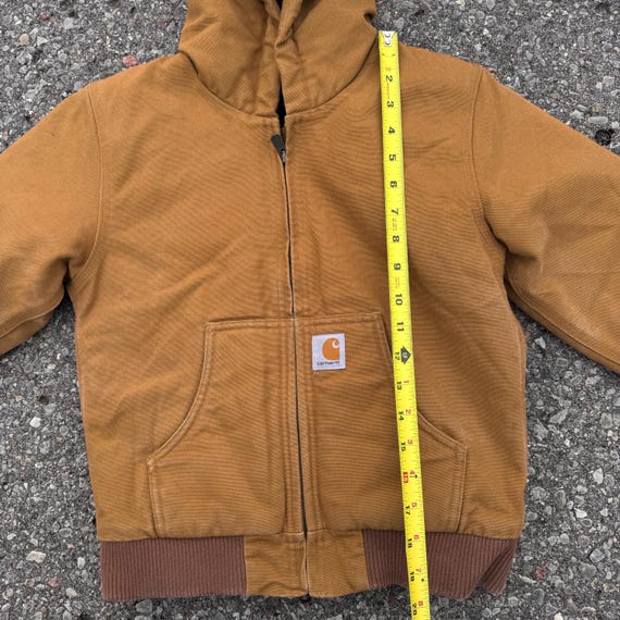Kids Carhartt Active Tan Light Brown Thick Lined Jacket S 7Y