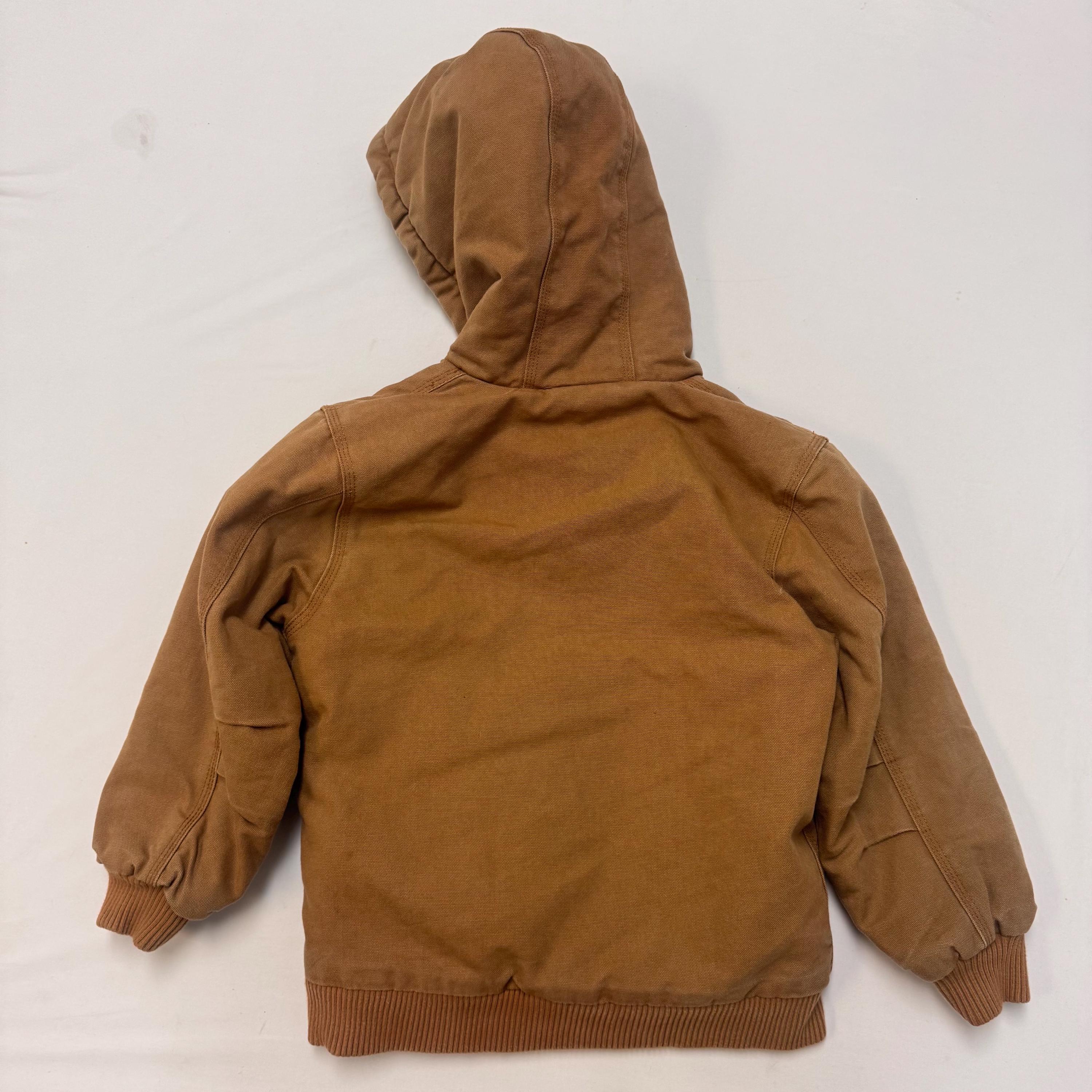 ジャケット・ブルゾン Carhartt active jacket brown kids S Carhartt Kids' Flannel Quilt Lined Active Jacket- Brown