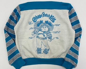 1984 Kids Vintage Cabbage Patch Kids Boatneck Light Sweatshirt 5-7y