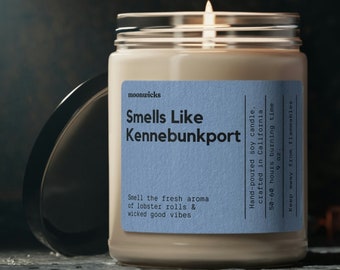 Smells Like Kennebunkport Maine Soy Wax Candle, Kennebunkport Maine Gift Candle, Kennebunkport Souvenir, Eco Friendly 9oz. Maine Candle Gift
