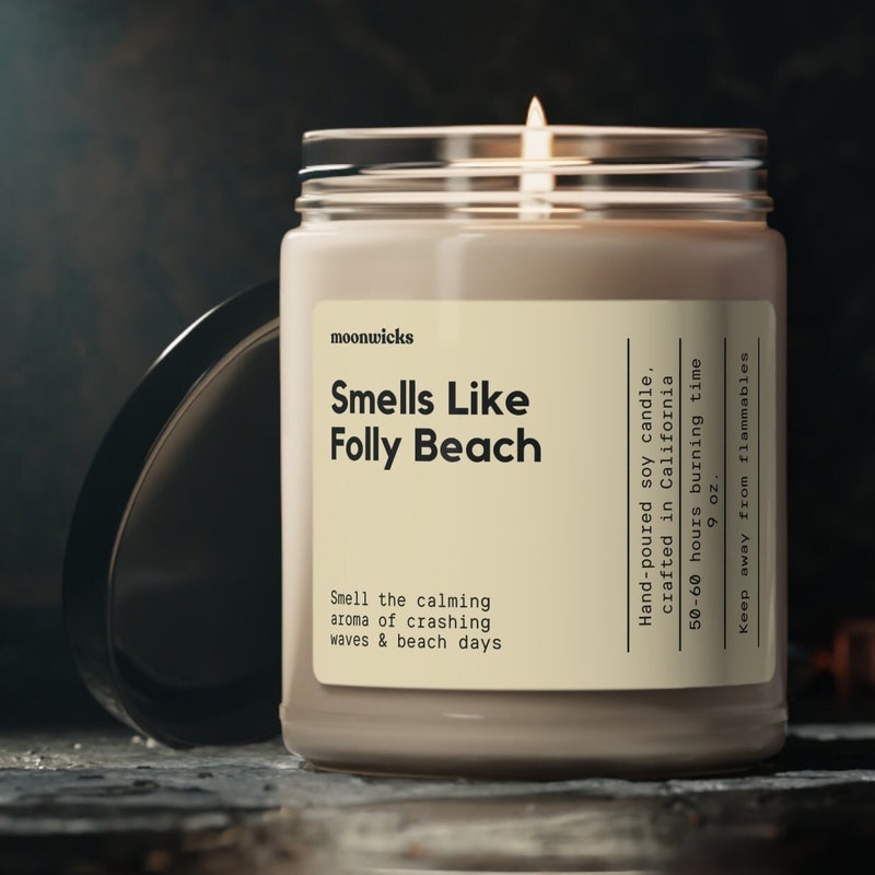 Vintage Folly Beach Oyster Style Candle main image 1