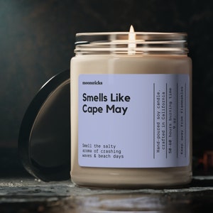 Smells Like Cape May New Jersey Soy Wax Candle, Cape May Decoration Candle, Gift For Cape May, Cape May Souvenir, Eco Friendly 9oz. Candle