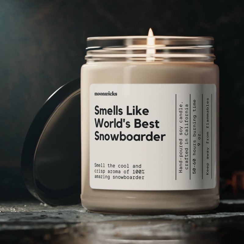 Snowboard Candle